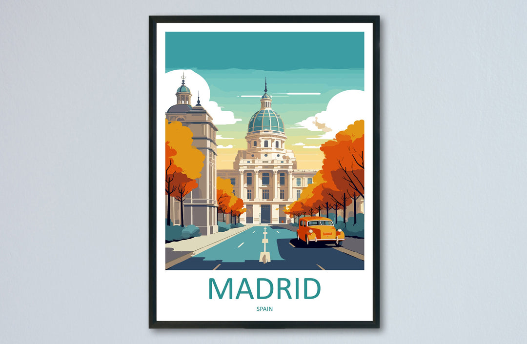 Madrid Travel Print Wall Art Madrid Wall Hanging Home Décor Madrid Gift Art Lovers Spain Art Lover Gift Madrid Wall Décor Madrid Spain Print