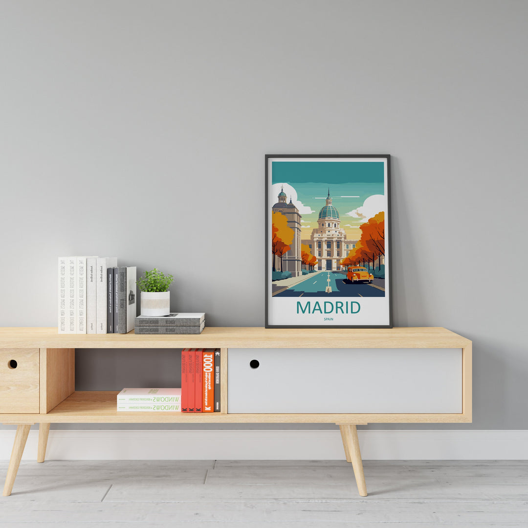 Madrid Travel Print Wall Art Madrid Wall Hanging Home Décor Madrid Gift Art Lovers Spain Art Lover Gift Madrid Wall Décor Madrid Spain Print