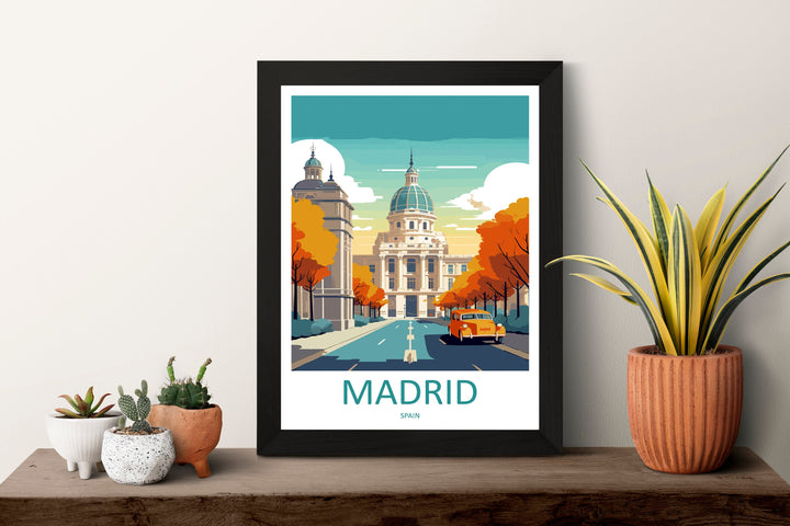 Madrid Travel Print Wall Art Madrid Wall Hanging Home Décor Madrid Gift Art Lovers Spain Art Lover Gift Madrid Wall Décor Madrid Spain Print