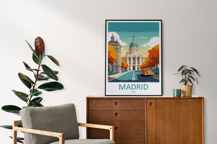 Madrid Travel Print Wall Art Madrid Wall Hanging Home Décor Madrid Gift Art Lovers Spain Art Lover Gift Madrid Wall Décor Madrid Spain Print
