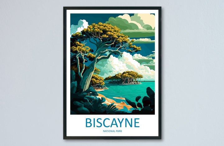 Biscayne National Park Travel Print Wall Art Biscayne National Park Wall Hanging Home Décor Camelback Gift Art Lovers Florida Art Lover Gift