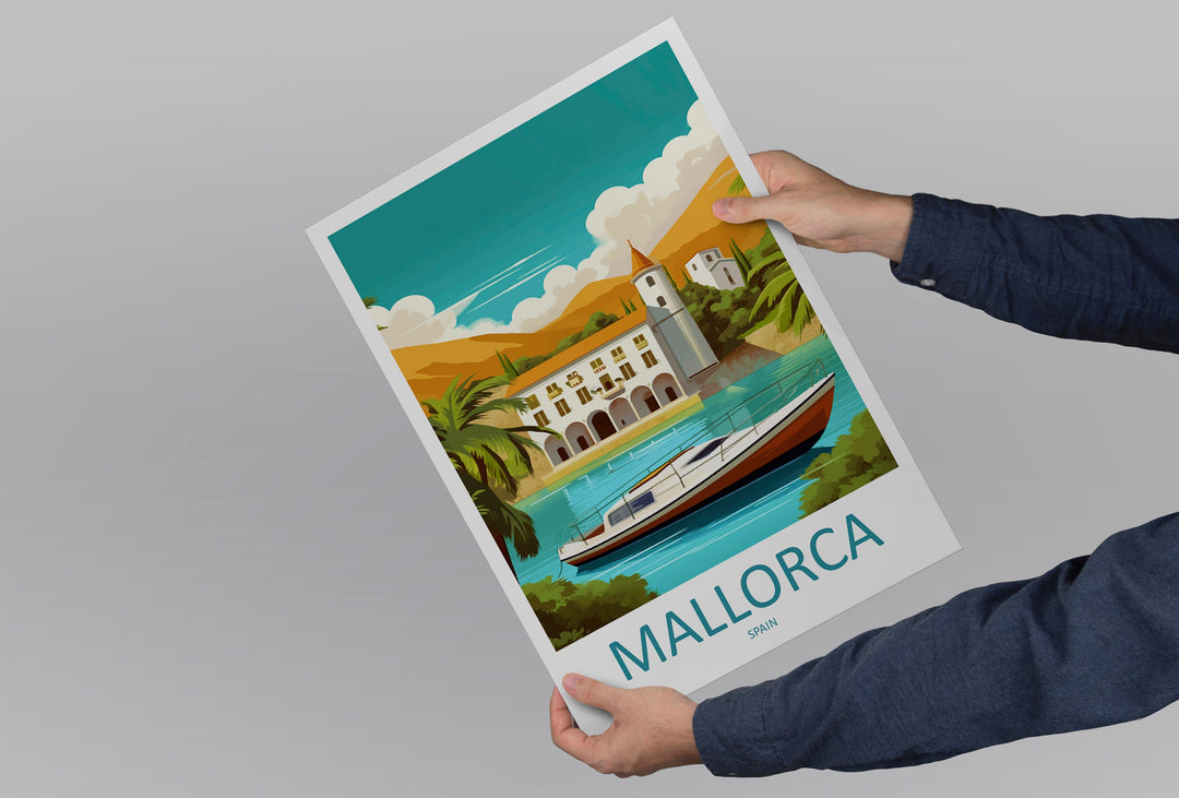Mallorca Travel Print Wall Art Mallorca Wall Hanging Home Décor Mallorca Gift Art Lovers Spain Art Lover Gift Mallorca Print Spain Wall Art