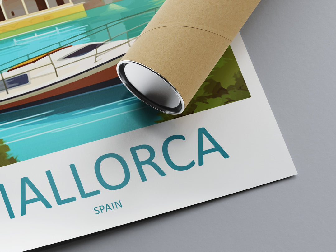 Mallorca Travel Print Wall Art Mallorca Wall Hanging Home Décor Mallorca Gift Art Lovers Spain Art Lover Gift Mallorca Print Spain Wall Art