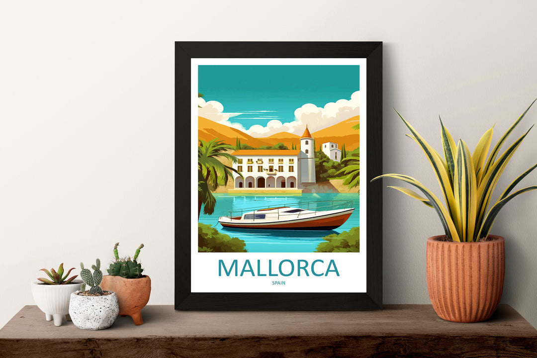 Mallorca Travel Print Wall Art Mallorca Wall Hanging Home Décor Mallorca Gift Art Lovers Spain Art Lover Gift Mallorca Print Spain Wall Art