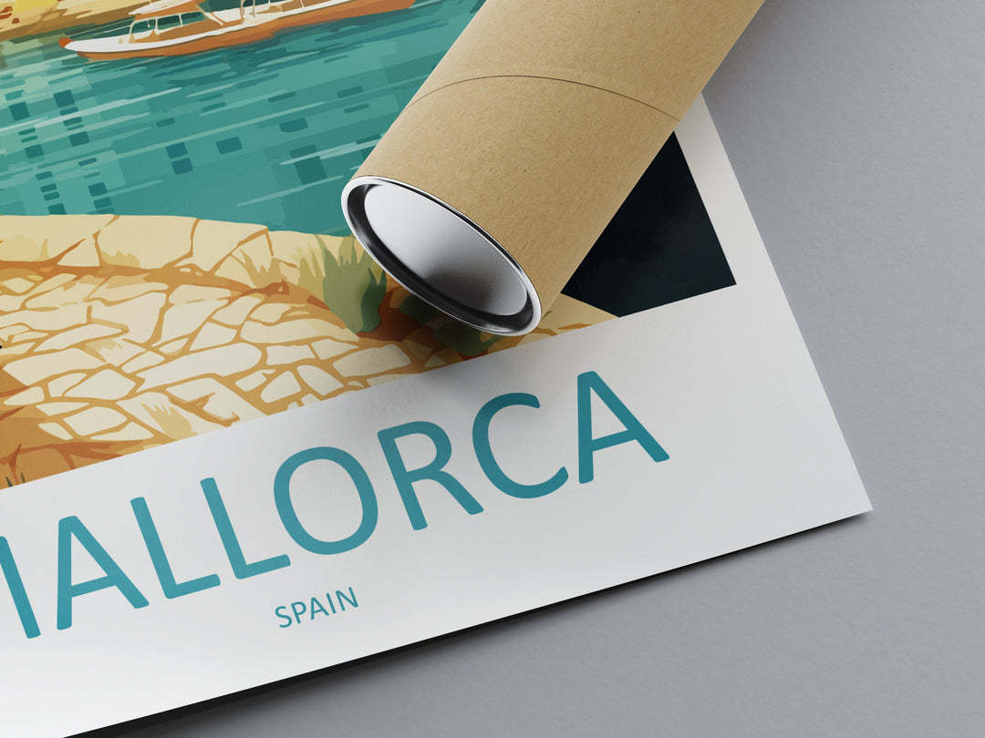 Mallorca Travel Print Wall Art Mallorca Wall Hanging Home Décor Mallorca Gift Art Lovers Spain Art Lover Gift Mallorca Print Spain Wall Art