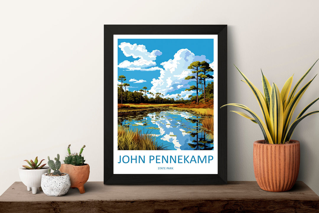 John Pennekamp State Park Travel Print Wall Art John Pennekamp Wall Hanging Home Décor John Pennekamp Gift Art Lovers Florida Art