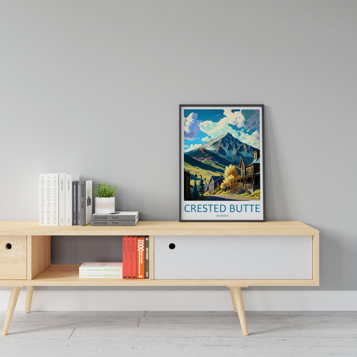 Crested Butte Travel Print Wall Art Crested Butte Wall Hanging Home Décor Crested Butte Gift Art Lovers Colorado Art Gift Lover