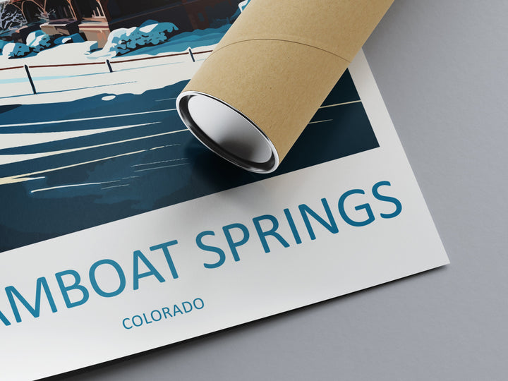 Steamboat Springs Travel Print Wall Art Steamboat Springs Wall Hanging Home Décor Steamboat Springs Gift Art Lovers Colorado Art