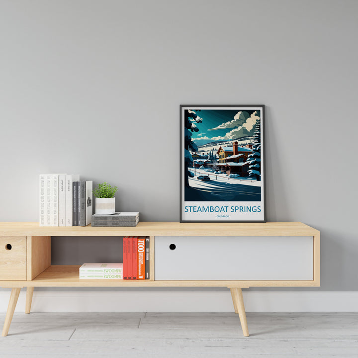 Steamboat Springs Travel Print Wall Art Steamboat Springs Wall Hanging Home Décor Steamboat Springs Gift Art Lovers Colorado Art