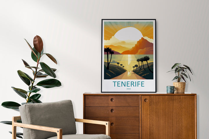 Tenerife Travel Print Wall Art Tenerife Wall Hanging Home Décor Tenerife Gift Art Lovers Spain Art Lover Gift Tenerife Print Spain Wall Art