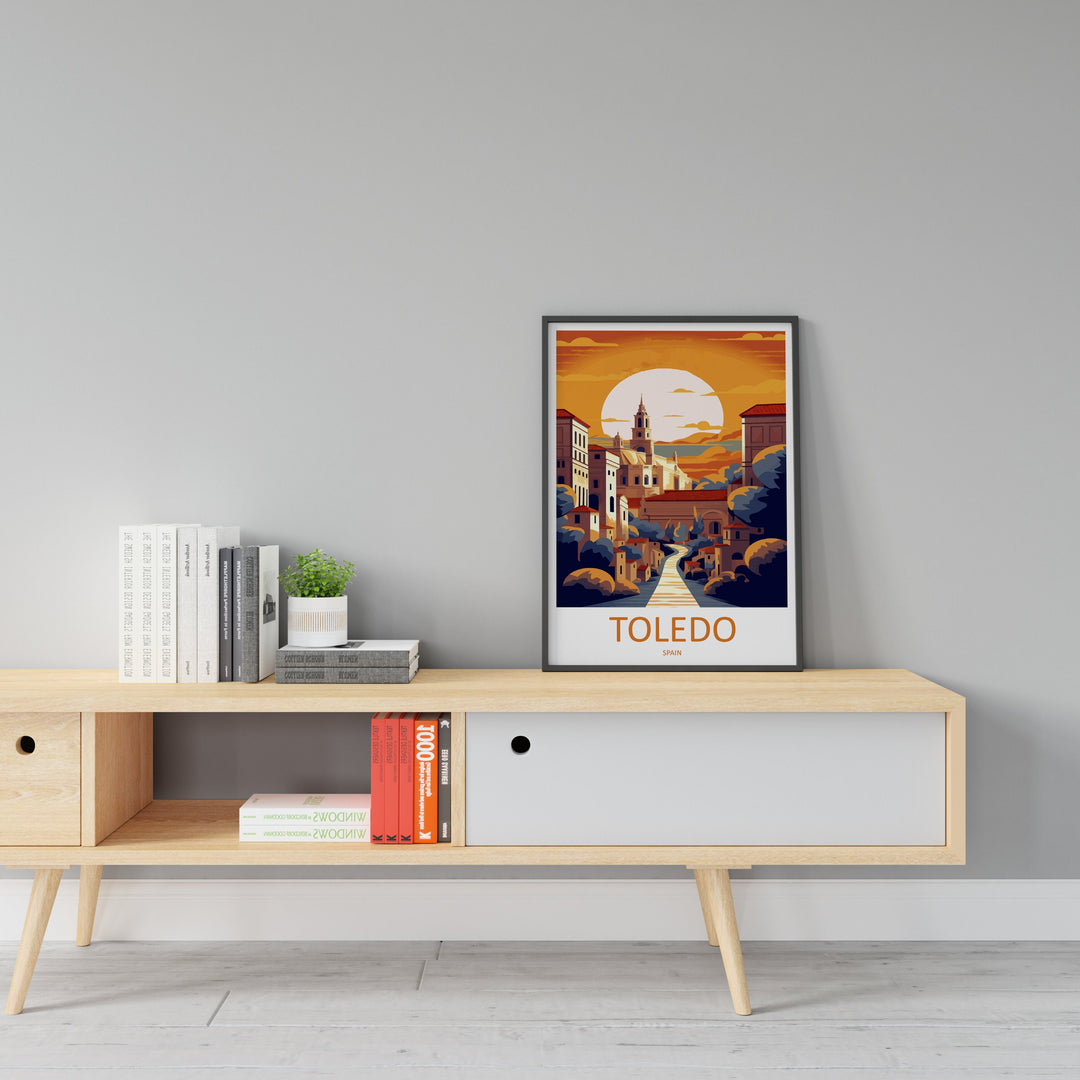 Toledo Travel Print Wall Art Toledo Wall Hanging Home Décor Toledo Gift Art Lovers Spain Art Lover Gift Toledo Print Spain Wall Art
