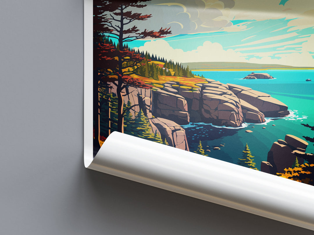 Acadia National Park Travel Print Wall Art Acadia National Park Wall Hanging Home Décor Acadia National Park Gift Art Lovers National Park