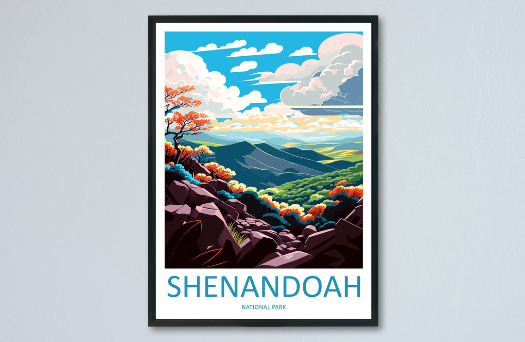 Shenandoah National Park Travel Print Wall Art Shenandoah National Park Wall Hanging Home Décor Shenandoah National Park Art Gift Poster