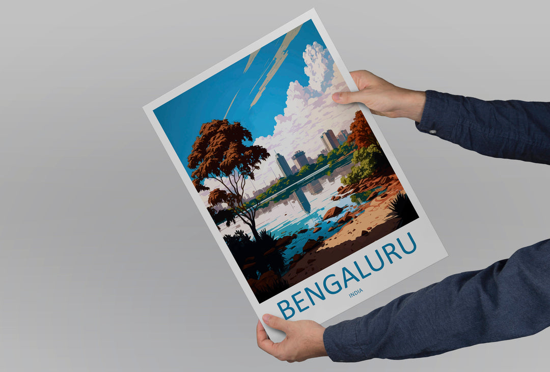 Bengaluru Travel Print Wall Art Bengaluru Wall Hanging Home Décor Bengaluru Gift Art Lovers India Art Lover Gift Bengaluru Wall Décor