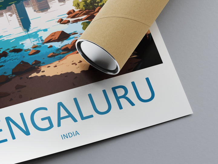 Bengaluru Travel Print Wall Art Bengaluru Wall Hanging Home Décor Bengaluru Gift Art Lovers India Art Lover Gift Bengaluru Wall Décor
