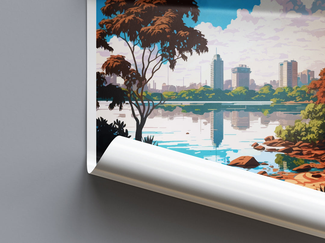 Bengaluru Travel Print Wall Art Bengaluru Wall Hanging Home Décor Bengaluru Gift Art Lovers India Art Lover Gift Bengaluru Wall Décor