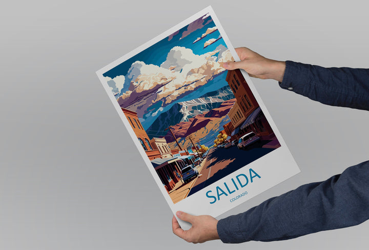 Salida Travel Print Wall Art Salida Wall Hanging Home Décor Salida Gift Art Lovers Colorado Art Lover Gift