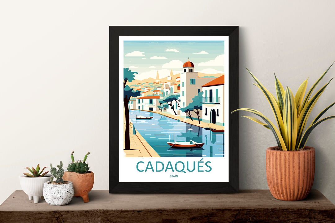 Cadaqués Travel Print Wall Art Cadaqués Wall Hanging Home Décor Cadaqués Gift Art Lovers Spain Art Lover Gift Cadaqués Print Spain Wall Art