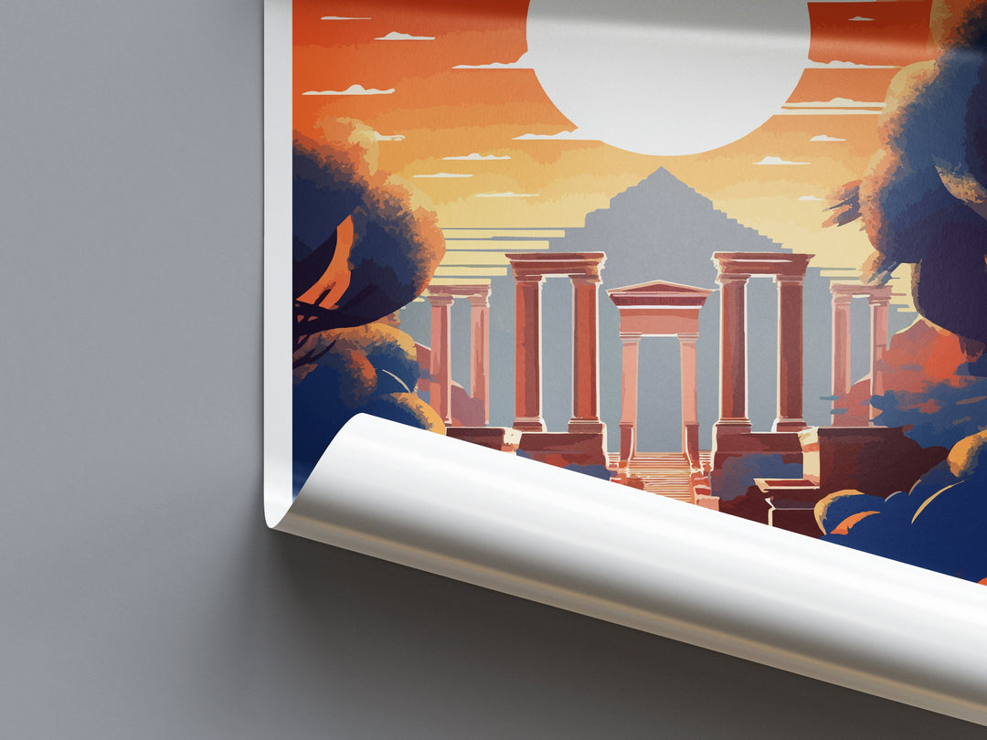 Pompeii Travel Print Wall Art Pompeii Italy Wall Hanging Home Decoration Pompeii Gift Art Lovers Wall Art Print Pompeii Italy Art Pompeii