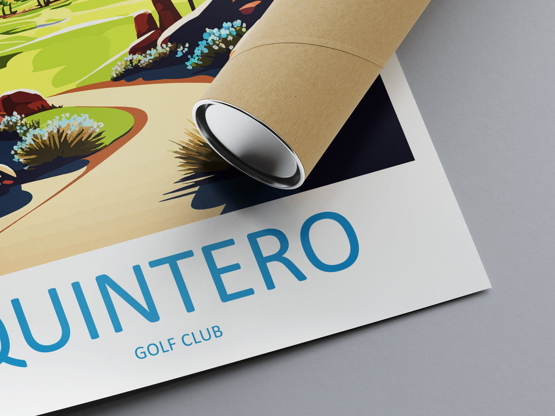 Quintero Golf Club Travel Print Wall Art Quintero Wall Hanging Home Décor Quintero Gift Art Lovers Arizona Art Lover Gift Arizona Travel Art