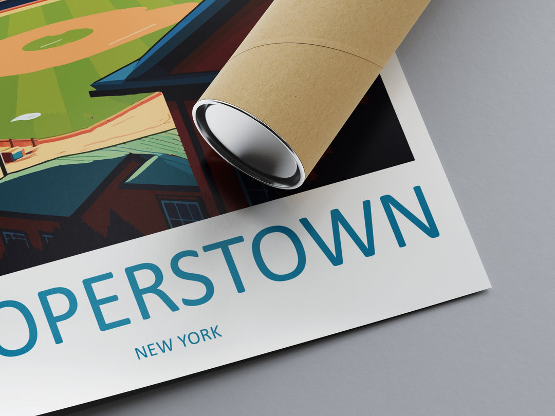Cooperstown Travel Print Wall Art Cooperstown Wall Hanging Home Décor Cooperstown Gift Art Lovers New York State Art Gift Lover Print