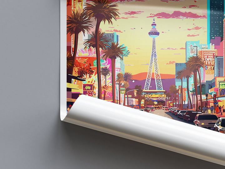 Las Vegas Travel Print Wall Art Las Vegas Wall Hanging Home Décor Las Vegas Gift Art Lovers Nevada Art Lover Gift Las Vegas Wall Décor