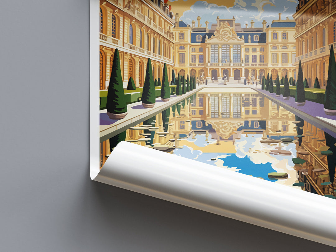 Versailles Palace Travel Print Wall Art West Versailles Palace Wall Hanging Home Decoration Versailles Palace Gift Art Lovers Wall Art Print
