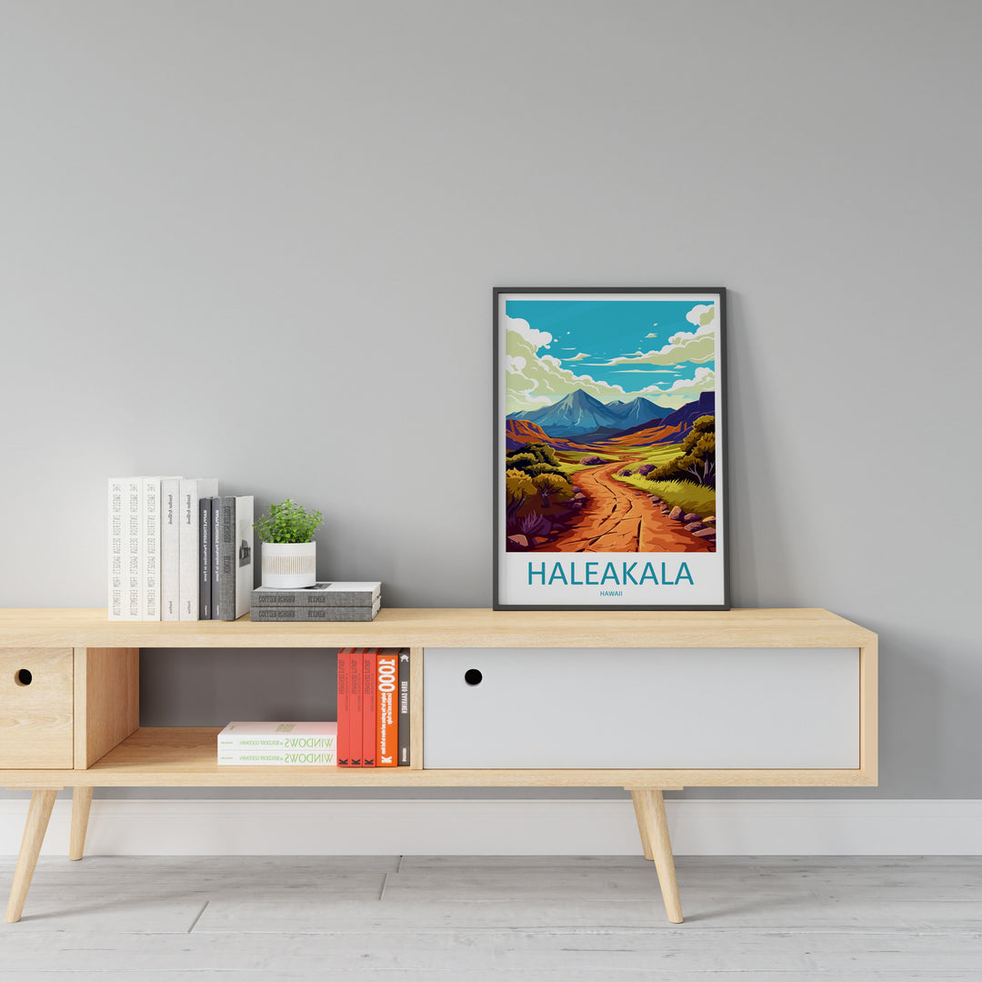 Haleakala Travel Print Wall Art Haleakala Wall Hanging Home Décor Haleakala Gift Art Lovers Hawaii Art Lover Gift Print Artwork