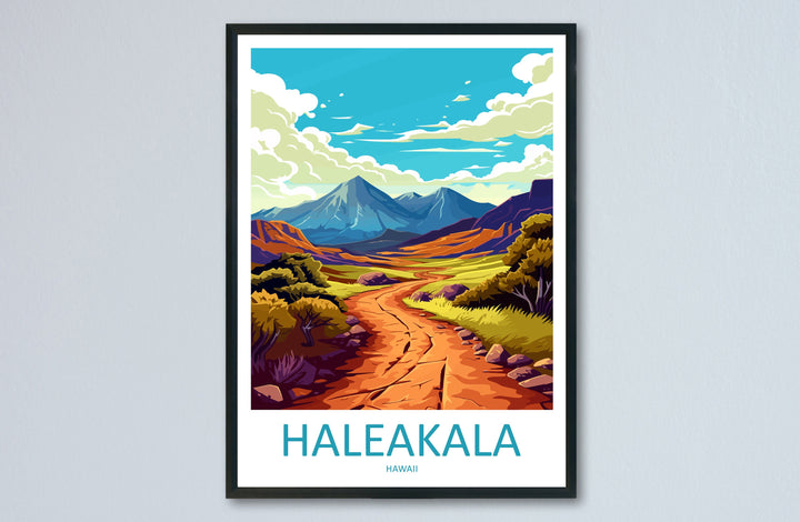 Haleakala Travel Print Wall Art Haleakala Wall Hanging Home Décor Haleakala Gift Art Lovers Hawaii Art Lover Gift Print Artwork