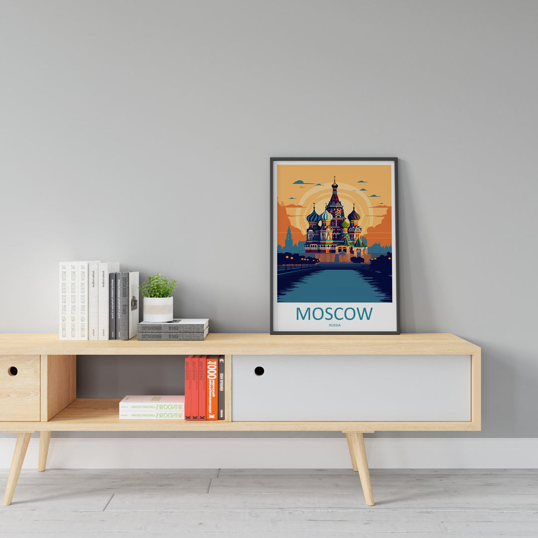Moscow Print Moscow Home Decor Landscape Art Print Moscow Wall Art for Russia Enthusiast Gift Wall Hanging Moscow Russia Print