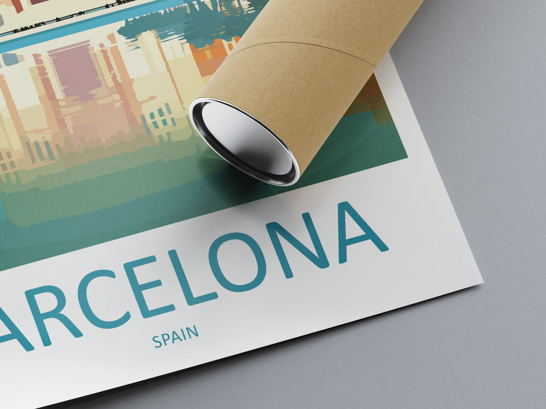 Barcelona Travel Print Wall Art Barcelona Wall Hanging Home Décor Barcelona Gift Art Lovers Spain Art Lover Gift Barcelona Print Spain Art