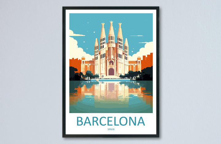 Barcelona Travel Print Wall Art Barcelona Wall Hanging Home Décor Barcelona Gift Art Lovers Spain Art Lover Gift Barcelona Print Spain Art