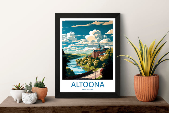 Altoona Travel Print Wall Art Altoona Wall Hanging Home Décor Altoona Gift Art Lovers Pennsylvania Art Lover Gift Pennsylvania Travel Poster
