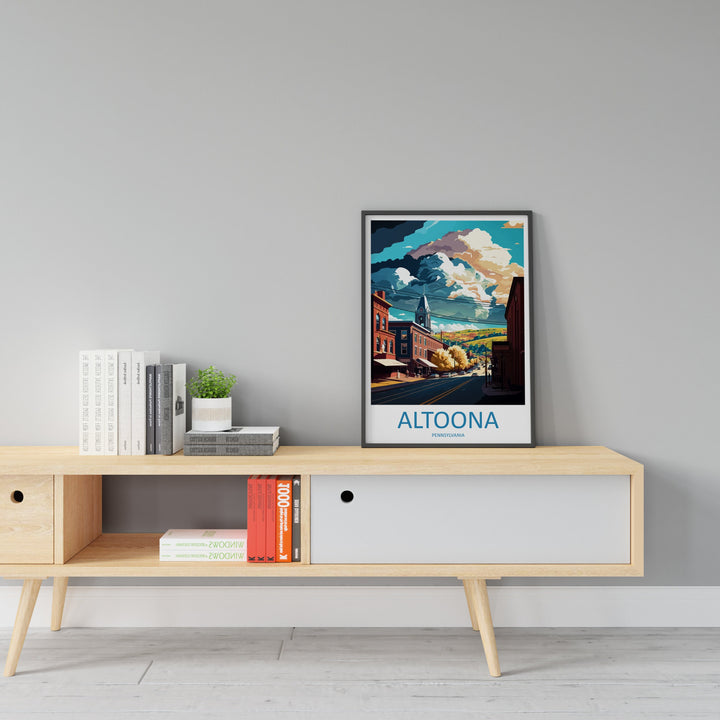 Altoona Travel Print Wall Art Altoona Wall Hanging Home Décor Altoona Gift Art Lovers Pennsylvania Art Lover Gift Pennsylvania Travel Poster