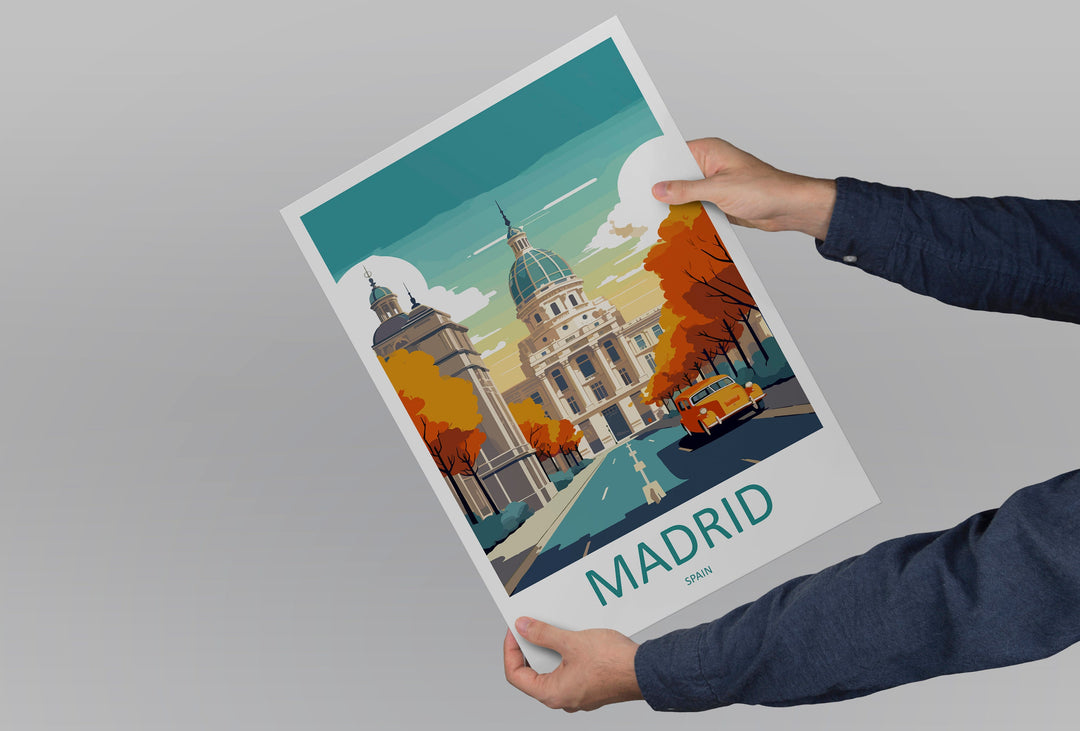 Madrid Travel Print Wall Art Madrid Wall Hanging Home Décor Madrid Gift Art Lovers Spain Art Lover Gift Madrid Wall Décor Madrid Spain Print