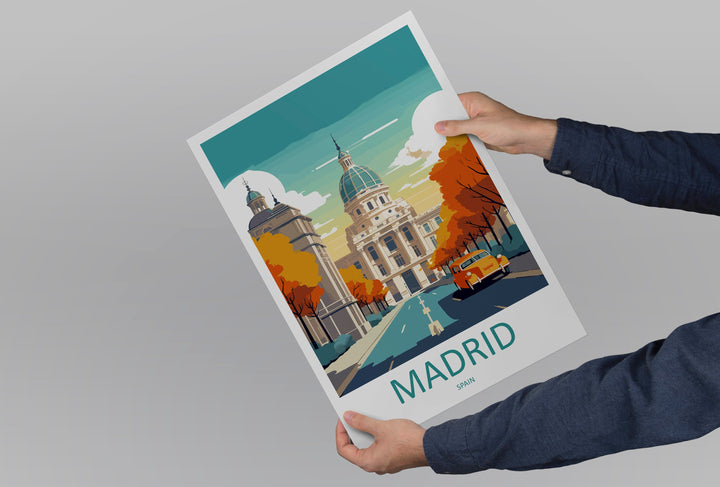 Madrid Travel Print Wall Art Madrid Wall Hanging Home Décor Madrid Gift Art Lovers Spain Art Lover Gift Madrid Wall Décor Madrid Spain Print