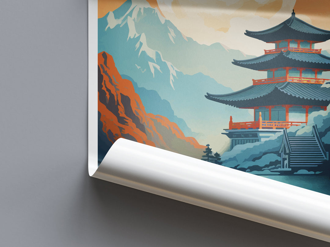 Seoul Travel Print Wall Art Seoul Wall Hanging Home Décor Seoul Gift Art Lovers South Korea Art Lover Gift Seoul Wall Décor