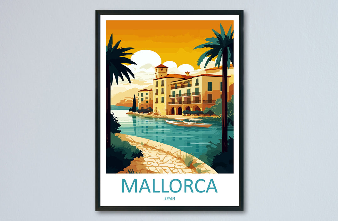 Mallorca Travel Print Wall Art Mallorca Wall Hanging Home Décor Mallorca Gift Art Lovers Spain Art Lover Gift Mallorca Print Spain Wall Art