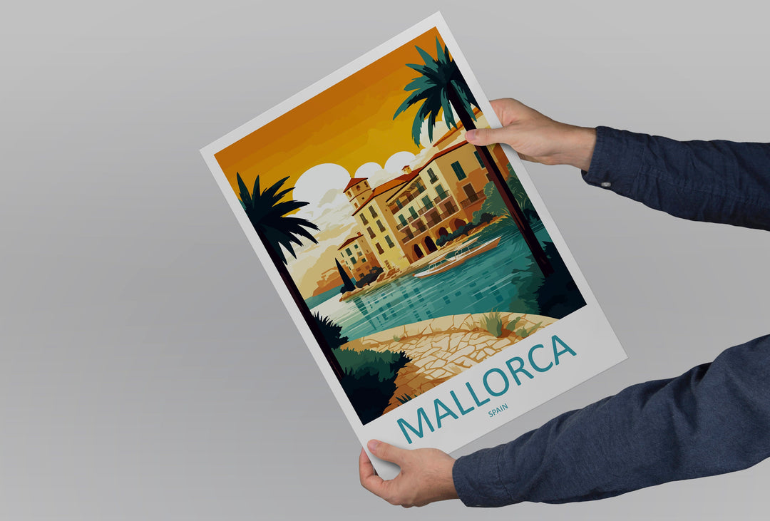 Mallorca Travel Print Wall Art Mallorca Wall Hanging Home Décor Mallorca Gift Art Lovers Spain Art Lover Gift Mallorca Print Spain Wall Art