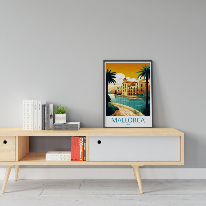 Mallorca Travel Print Wall Art Mallorca Wall Hanging Home Décor Mallorca Gift Art Lovers Spain Art Lover Gift Mallorca Print Spain Wall Art