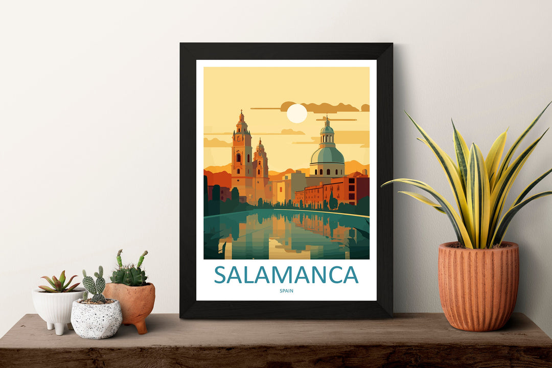 Salamanca Travel Print Wall Art Salamanca Wall Hanging Home Décor Salamanca Gift Art Lovers Spain Art Lover Gift Salamanca Print Spain Art