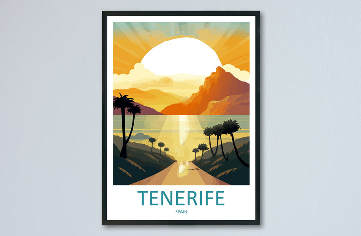 Tenerife Travel Print Wall Art Tenerife Wall Hanging Home Décor Tenerife Gift Art Lovers Spain Art Lover Gift Tenerife Print Spain Wall Art