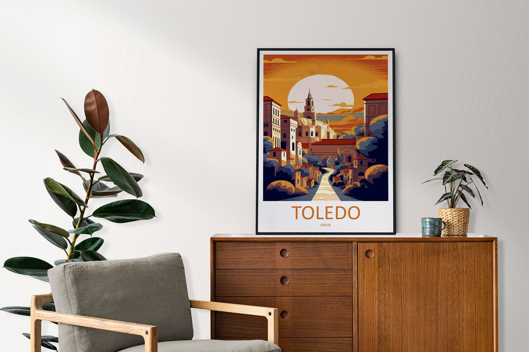 Toledo Travel Print Wall Art Toledo Wall Hanging Home Décor Toledo Gift Art Lovers Spain Art Lover Gift Toledo Print Spain Wall Art