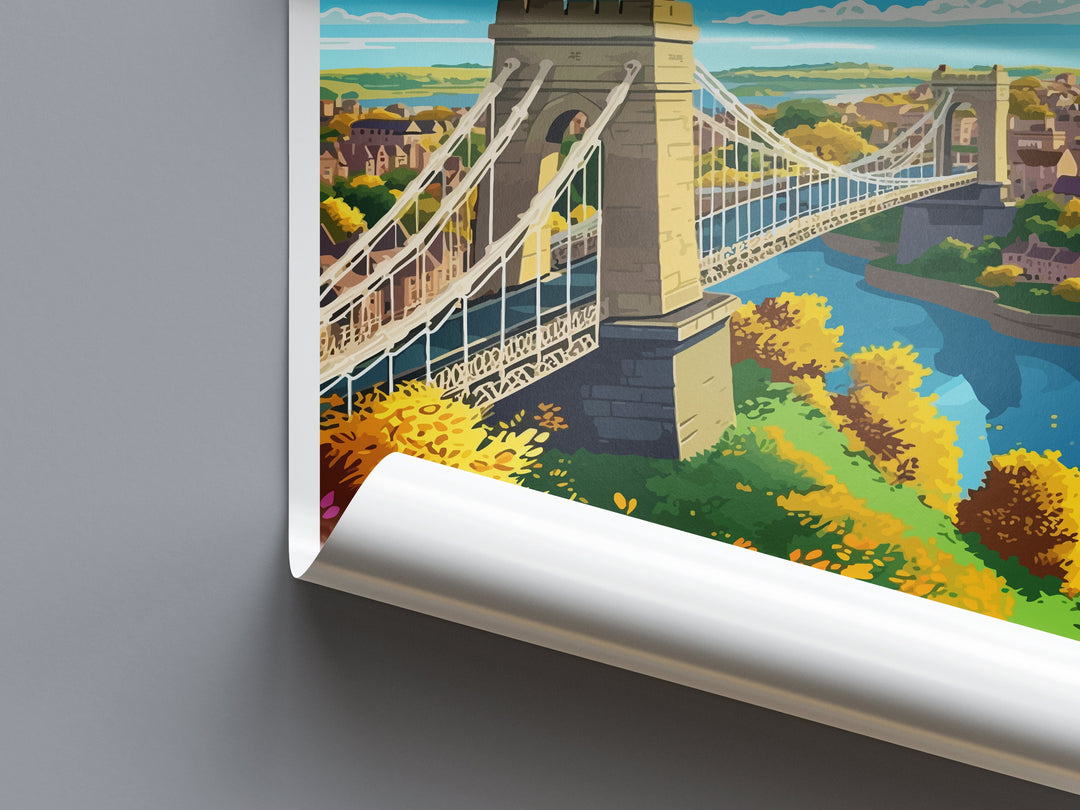 Bristol Travel Print Wall Art Bristol Wall Hanging Home Décor Bristol Gift Art Lovers England Art Lover Gift Bristol Bridge City Art Print