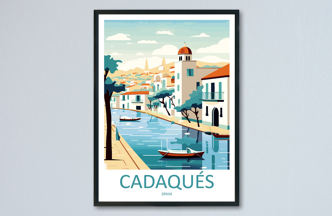 Cadaqués Travel Print Wall Art Cadaqués Wall Hanging Home Décor Cadaqués Gift Art Lovers Spain Art Lover Gift Cadaqués Print Spain Wall Art