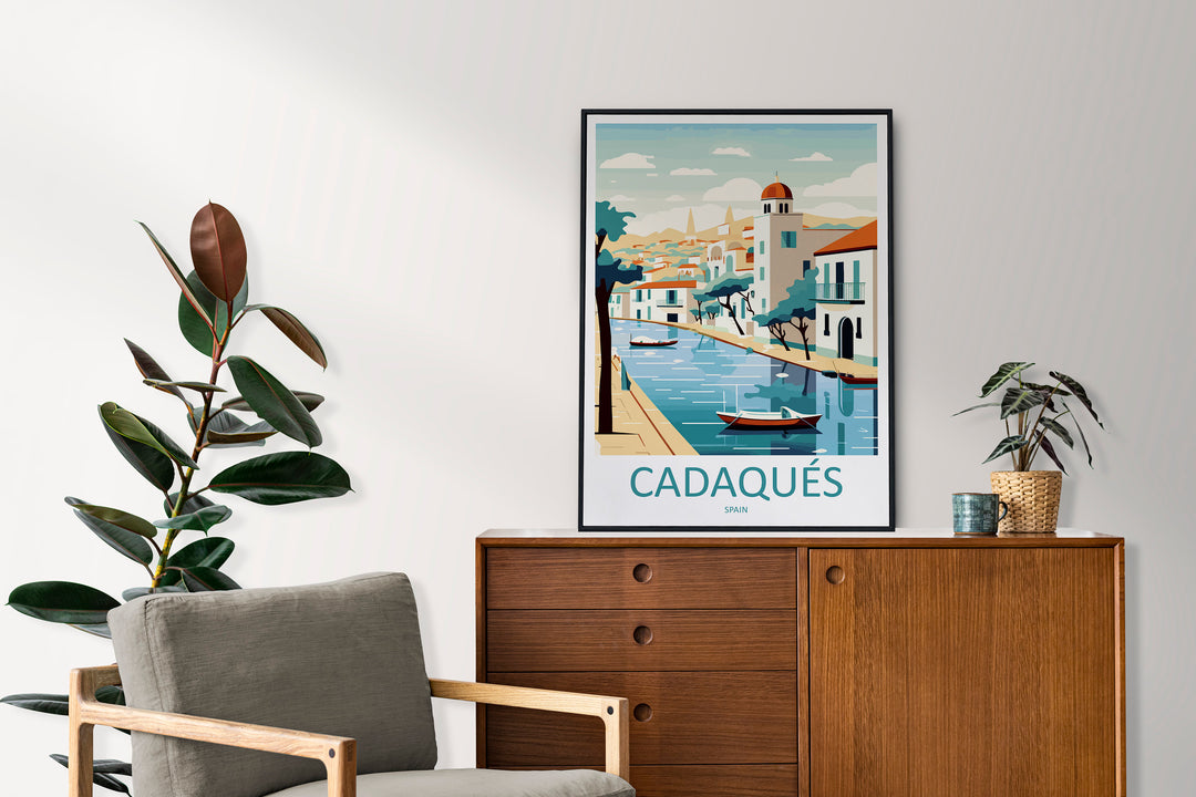 Cadaqués Travel Print Wall Art Cadaqués Wall Hanging Home Décor Cadaqués Gift Art Lovers Spain Art Lover Gift Cadaqués Print Spain Wall Art