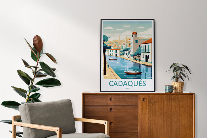 Cadaqués Travel Print Wall Art Cadaqués Wall Hanging Home Décor Cadaqués Gift Art Lovers Spain Art Lover Gift Cadaqués Print Spain Wall Art