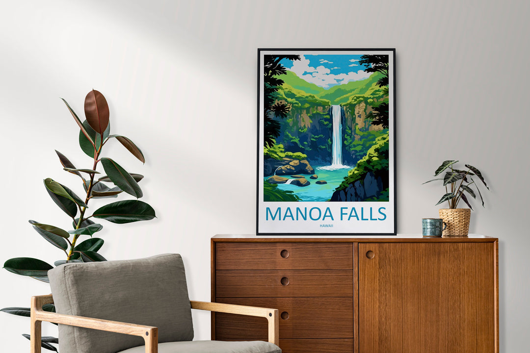 Manoa Falls Travel Print Wall Art Manoa Falls Wall Hanging Home Décor Manoa Falls Gift Art Lovers Hawaii Art Lover Gift Print Artwork