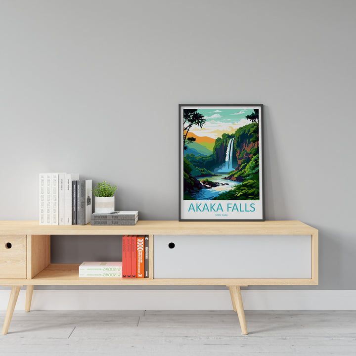 Akaka Falls State Park Travel Print Wall Art Akaka Falls Wall Hanging Home Décor Akaka Gift Art Lovers Hawaii Art Lover Gift Print Artwork