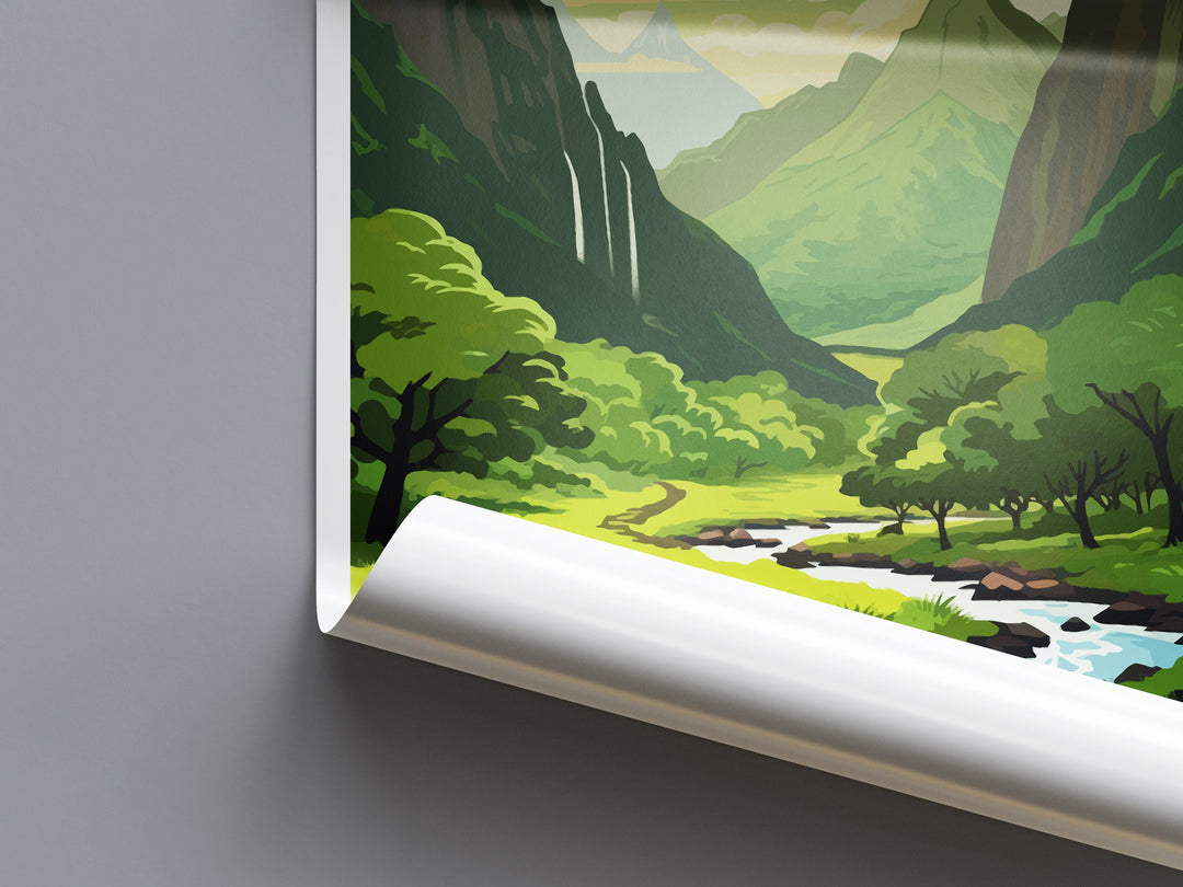 Lao Valley Travel Print Wall Art Lao Valley Wall Hanging Home Décor Lao Valley Gift Art Lovers Hawaii Art Lover Gift Print Artwork